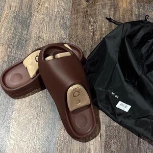 Yeeezy Dark Brown Slide Sandals